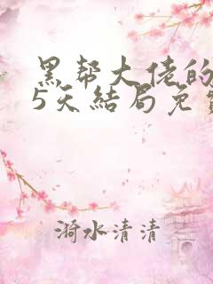 黑帮大佬的365天结局免费观