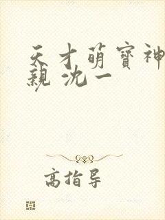 天才萌宝神医娘亲 沈一