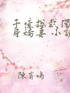 千亿总裁独宠替身娇妻 小说完整