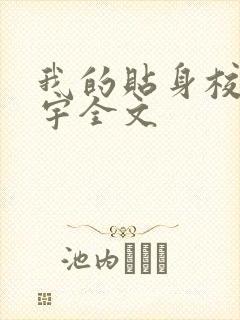 我的贴身校花唐宇全文