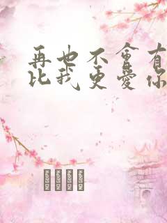 再也不会有人会比我更爱你