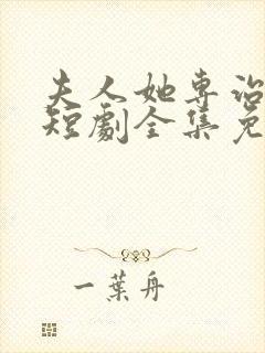 夫人她专治不服短剧全集免费观看2/4