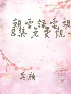 朝雪录电视剧38集免费观看全集高清