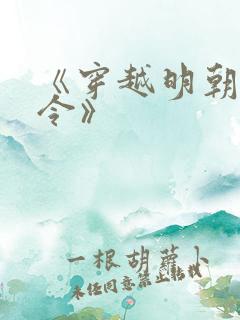 《穿越明朝当县令》