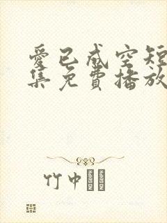 爱已成空短剧全集免费播放