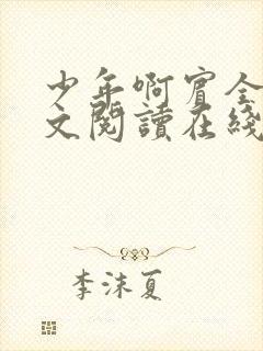 少年啊宾全文全文阅读在线阅读全文