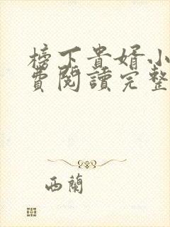 榜下贵婿小说免费阅读完整版在线