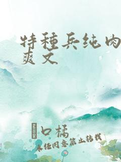 特种兵纯肉高h爽文