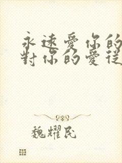 永远爱你的我,对你的爱从来没有变过