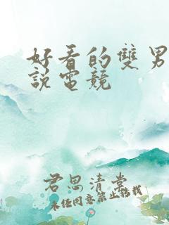 好看的双男主小说电竞