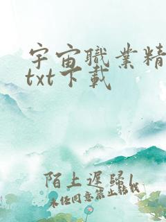 宇宙职业精校版txt下载