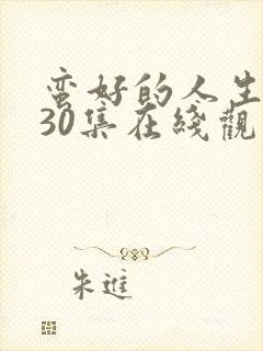 蛮好的人生免费30集在线观看