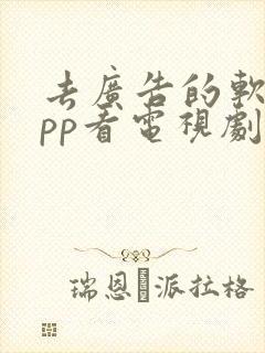 去广告的软件app看电视剧