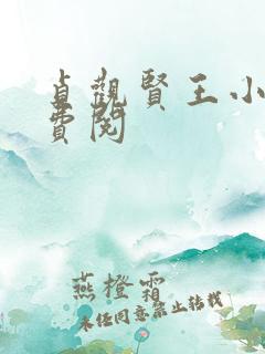 贞观贤王小说免费阅