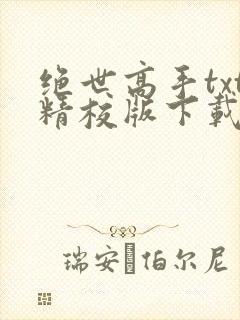 绝世高手txt精校版下载