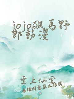 jojo飙马野郎动漫