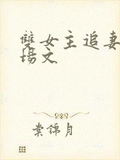 双女主追妻火葬场文