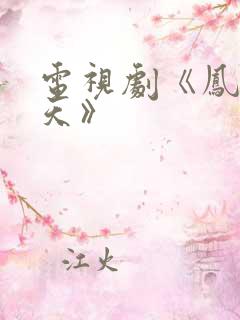 电视剧《凤唳九天》