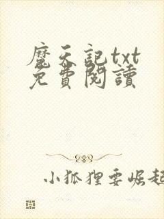 魔天记txt 免费阅读