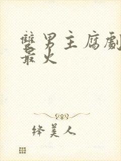 双男主腐剧哪部最火