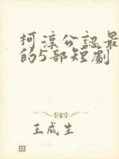 柯淳公认最好看的5部短剧