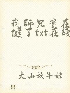 我师兄实在太稳健了txt在线