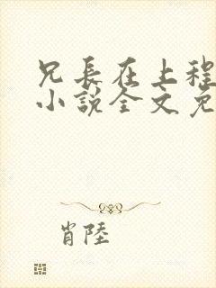 兄长在上程十七小说全文免费阅读在