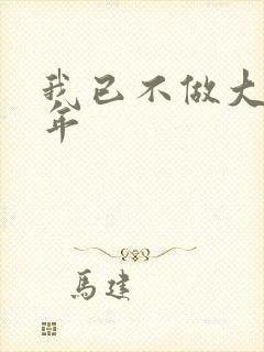 我已不做大佬多年
