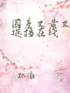 国产又黄又爽无遮挡在线