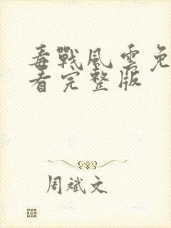 毒战风云免费观看完整版