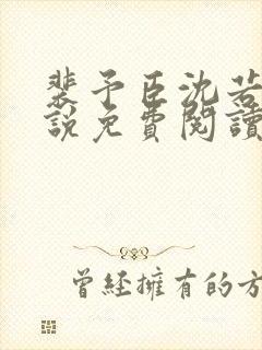 裴予臣沈若晗小说免费阅读最新章节