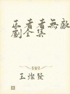 正者者无敌电视剧全集