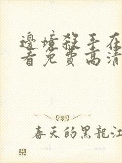 边境杀手在线观看免费高清完整版