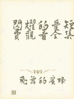 闪耀的爱短剧免费观看全集