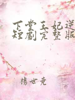 下堂王妃逆袭记短剧完整版
