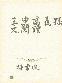 王申高义孙倩全文阅读