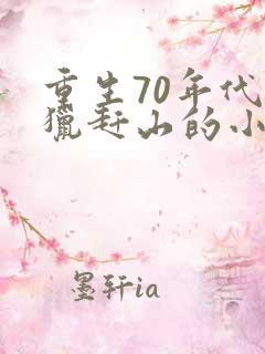 重生70年代打猎赶山的小说
