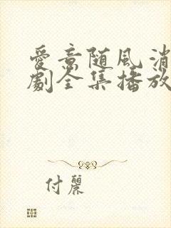 爱意随风消逝短剧全集播放