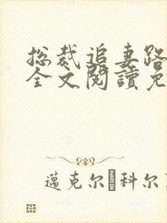 总裁追妻路漫漫全文阅读免费