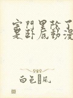 宗门里除了我都是卧底动漫免费播放