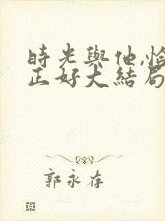 时光与他,恰是正好大结局