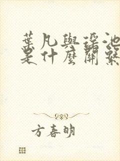 叶凡与瑶池圣女是什么关系