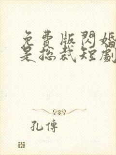 免费版闪婚老公是总裁短剧