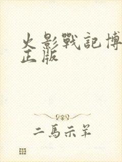 火影战记博人传正版