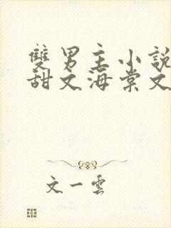 双男主小说推文甜文海棠文