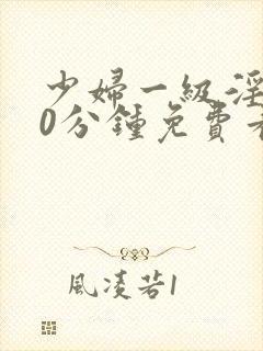 少妇一级淫片60分钟免费看