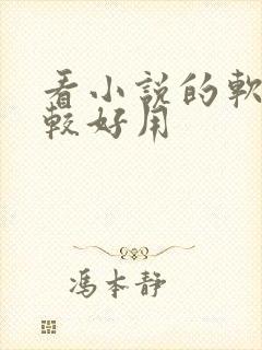 看小说的软件比较好用