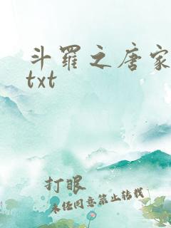 斗罗之唐家逆子txt