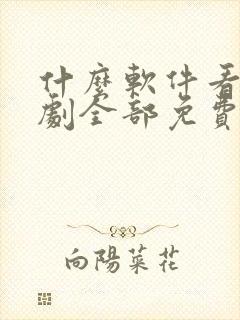 什么软件看电视剧全部免费没广告