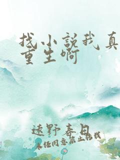 找小说我真没想重生啊